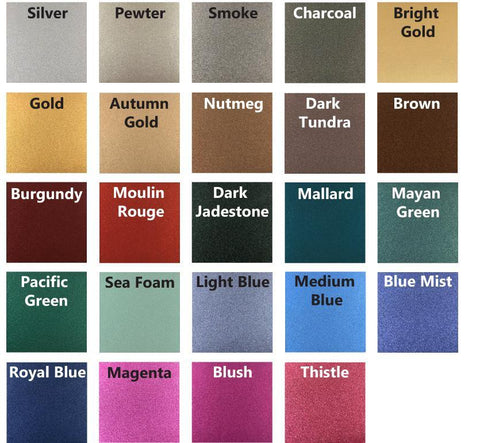 Metallic Colors - ZeroNine Mfg. Co., Inc.