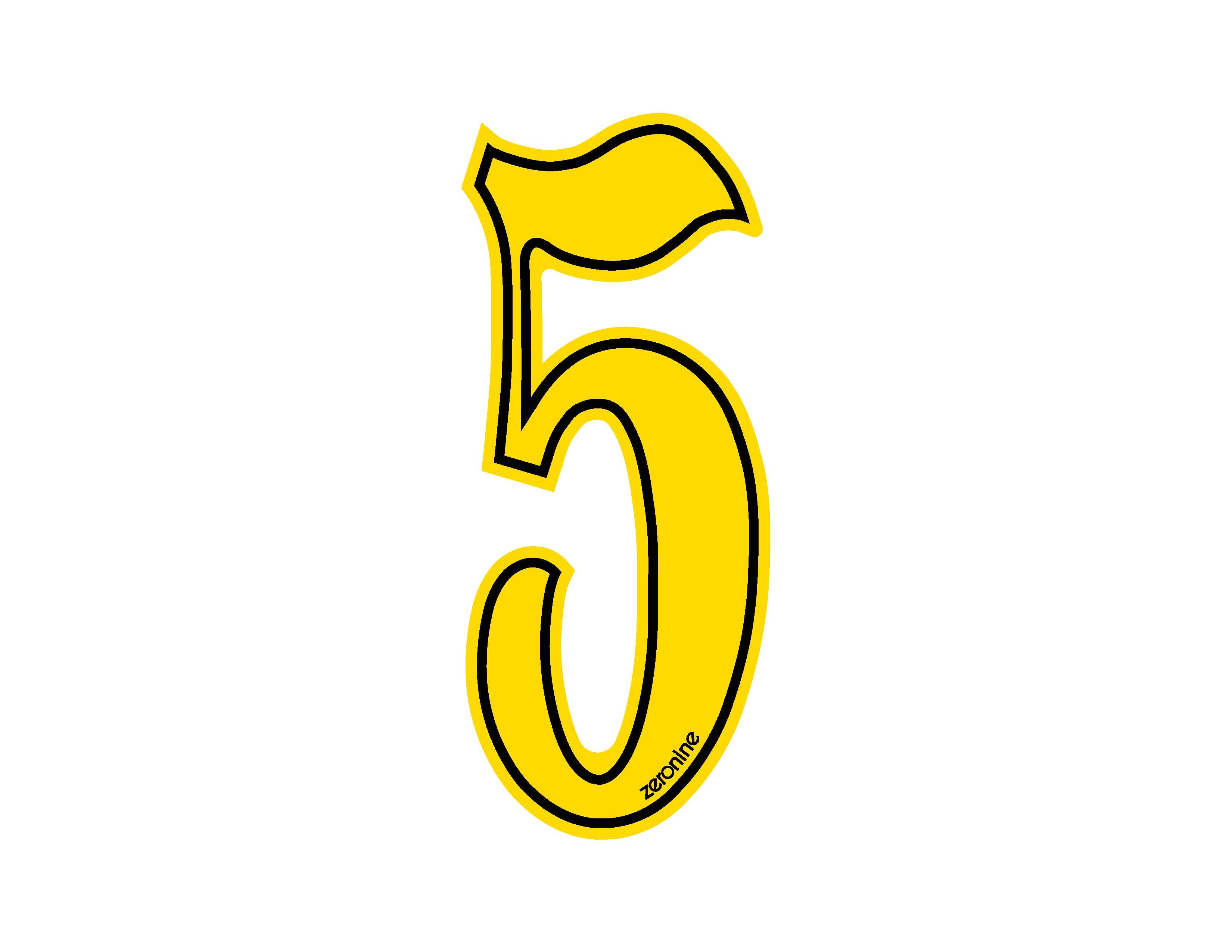 Deluxe Outline Numbers - 6