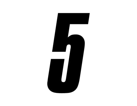 Slant Numbers - Select Size – ZeroNine Mfg. Co., Inc.