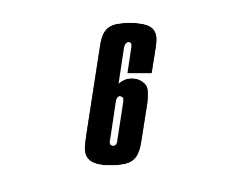 Slant Numbers - Select Size – ZeroNine Mfg. Co., Inc.