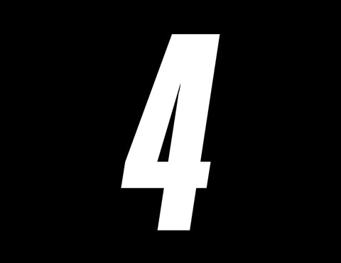 Slant Numbers - Select Size – ZeroNine Mfg. Co., Inc.