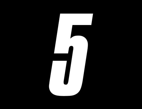 Slant Numbers - Select Size – ZeroNine Mfg. Co., Inc.